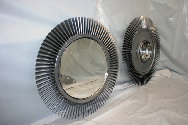 Rolls Royce Jet fan blade mirror large blades Canberra Avon engine5
